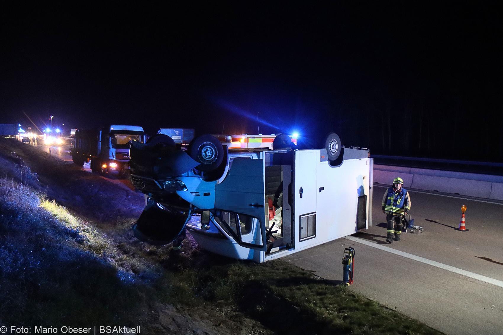 Unfall A8 Guenzburg – Burgau Transporter 16092020 6