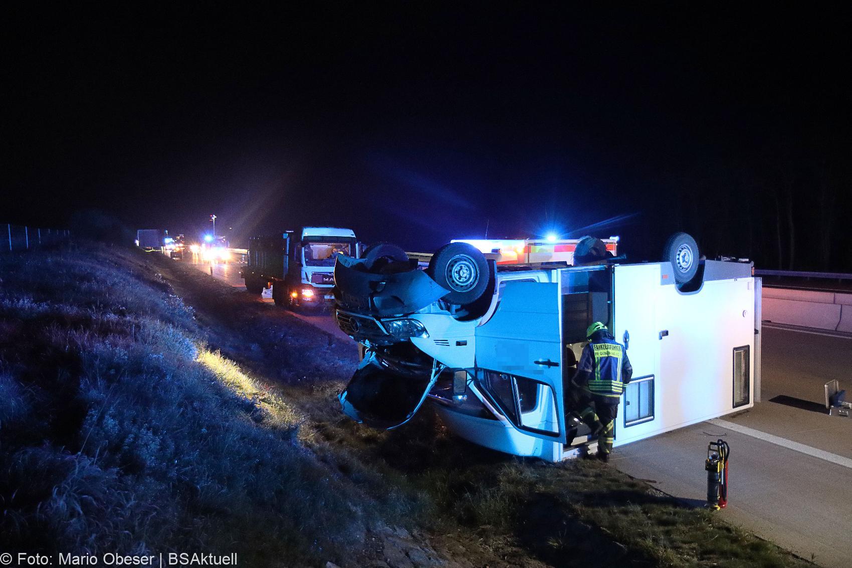 Unfall A8 Guenzburg – Burgau Transporter 16092020 8