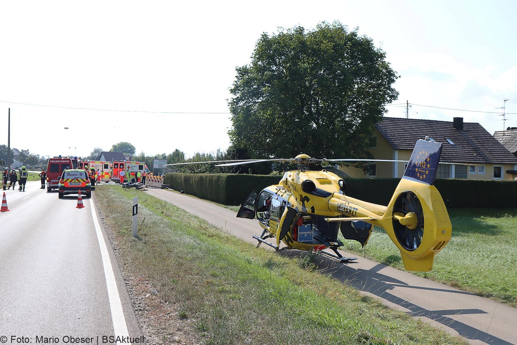Unfall Motorrad Lkw Muensterhausen 21092020 2