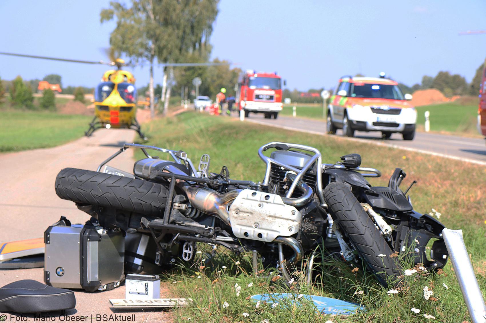 Unfall Motorrad Lkw Muensterhausen 21092020 21