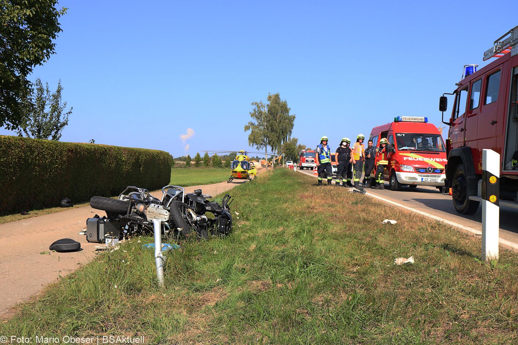 Unfall Motorrad Lkw Muensterhausen 21092020 6