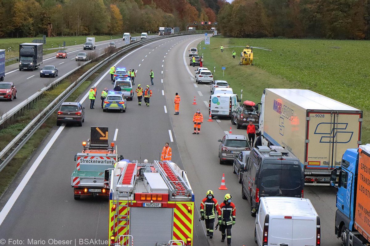 A8 Elchingen Fussgaenger erfasst 29102020 2