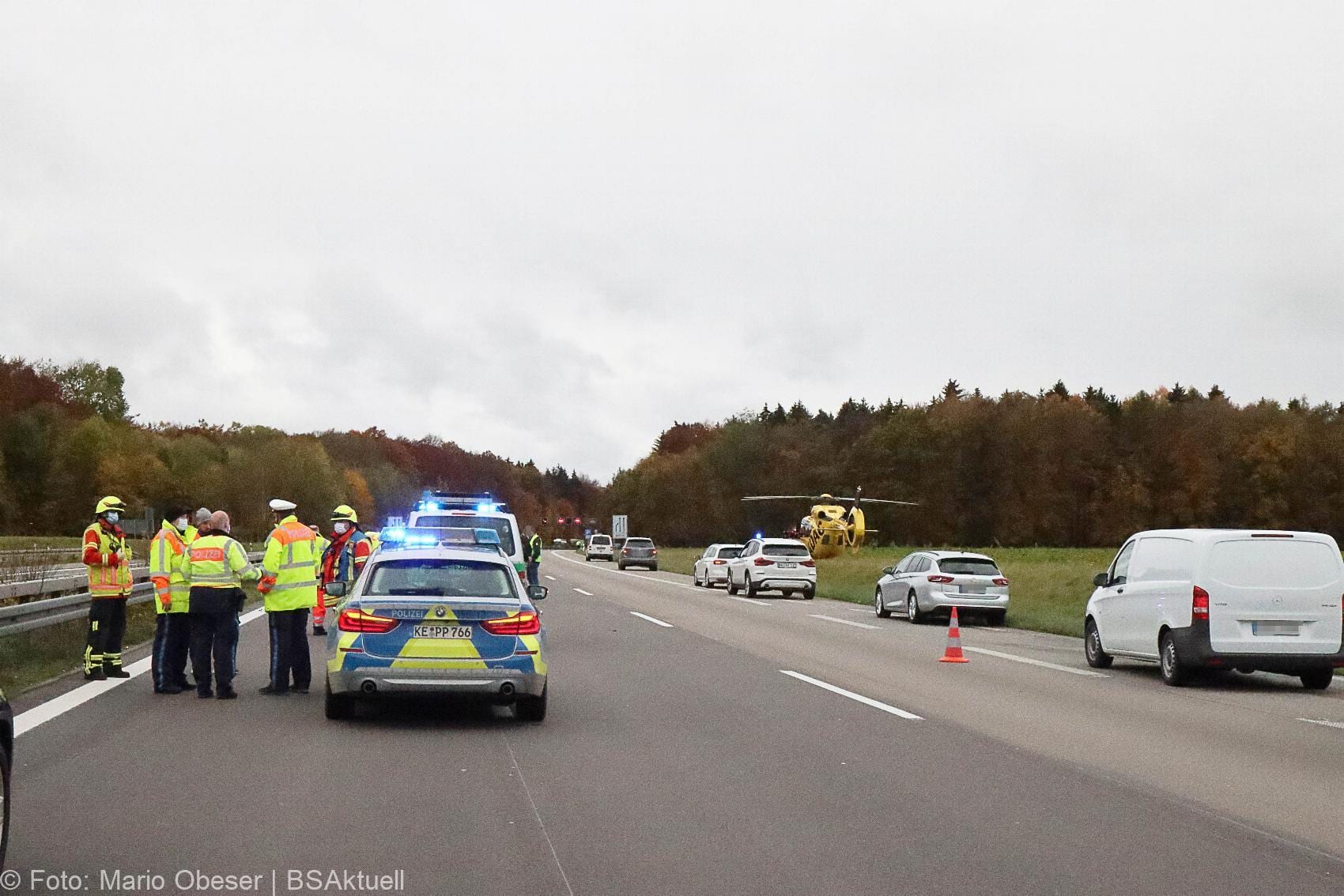 A8 Elchingen Fussgaenger erfasst 29102020 4
