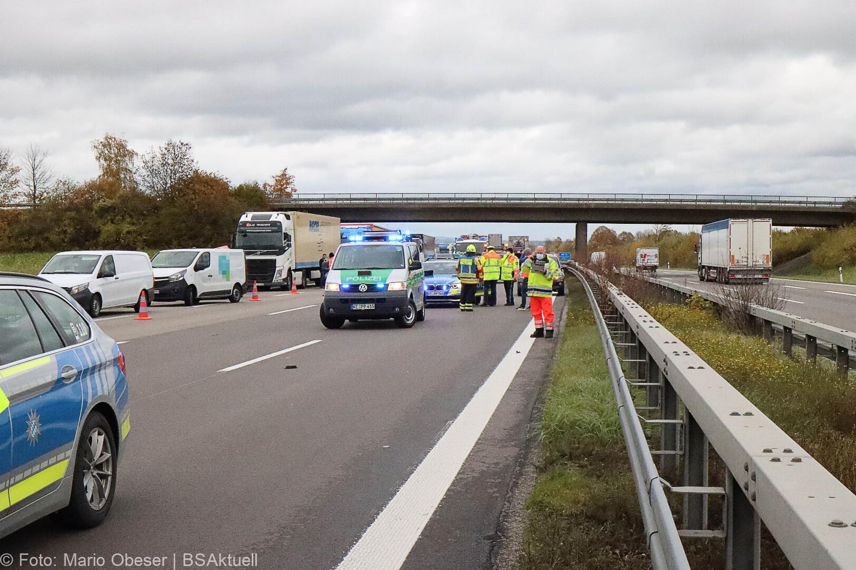 A8 Elchingen Fussgaenger erfasst 29102020 5