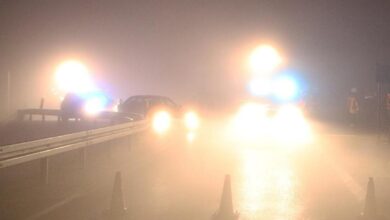 Nebel Unfall