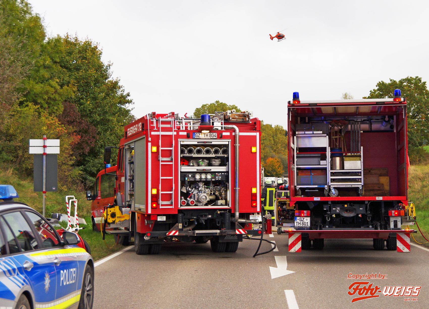 Thannhausen Unfall Kreisverkehr 15102020 1