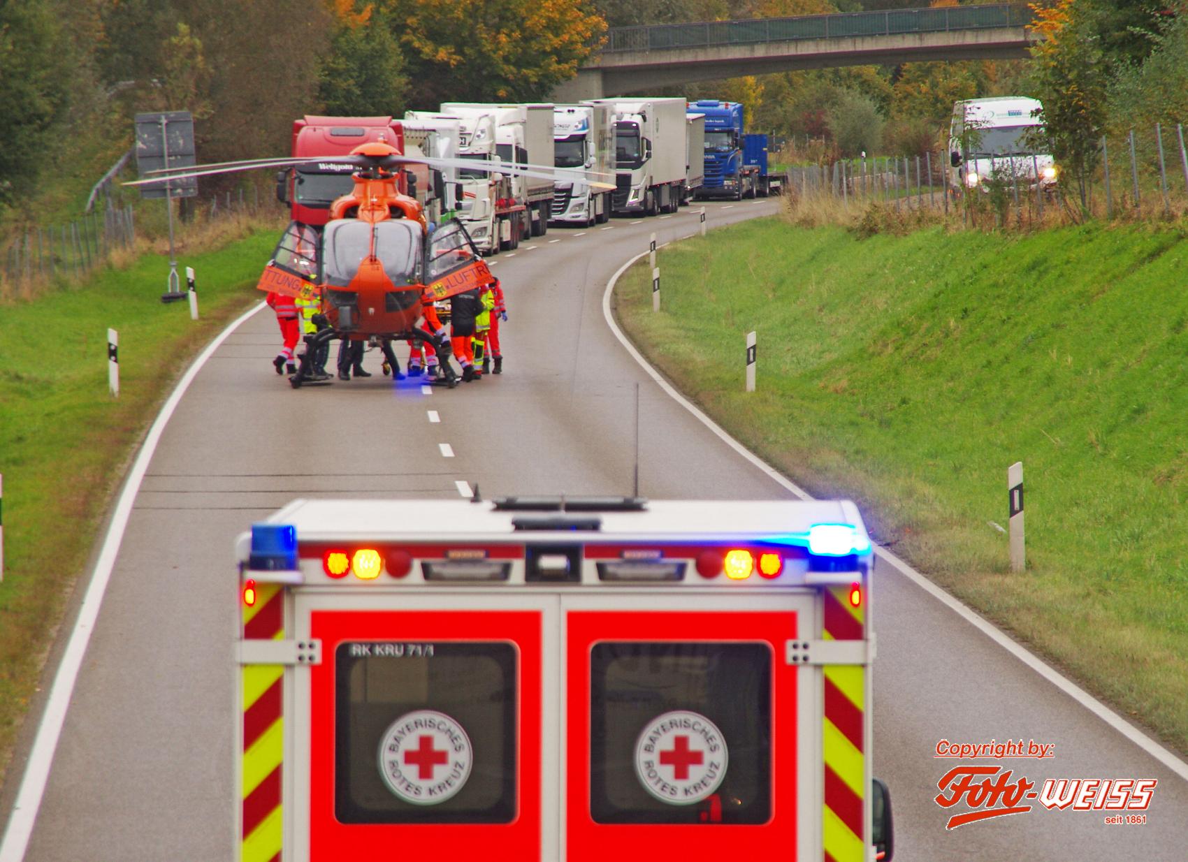 Thannhausen Unfall Kreisverkehr 15102020 3
