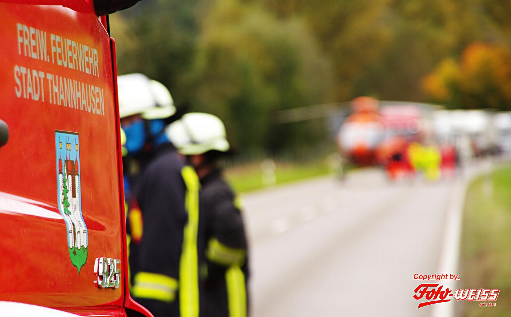 Thannhausen Unfall Kreisverkehr 15102020 6