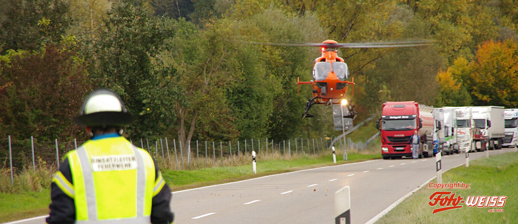 Thannhausen Unfall Kreisverkehr 15102020 8