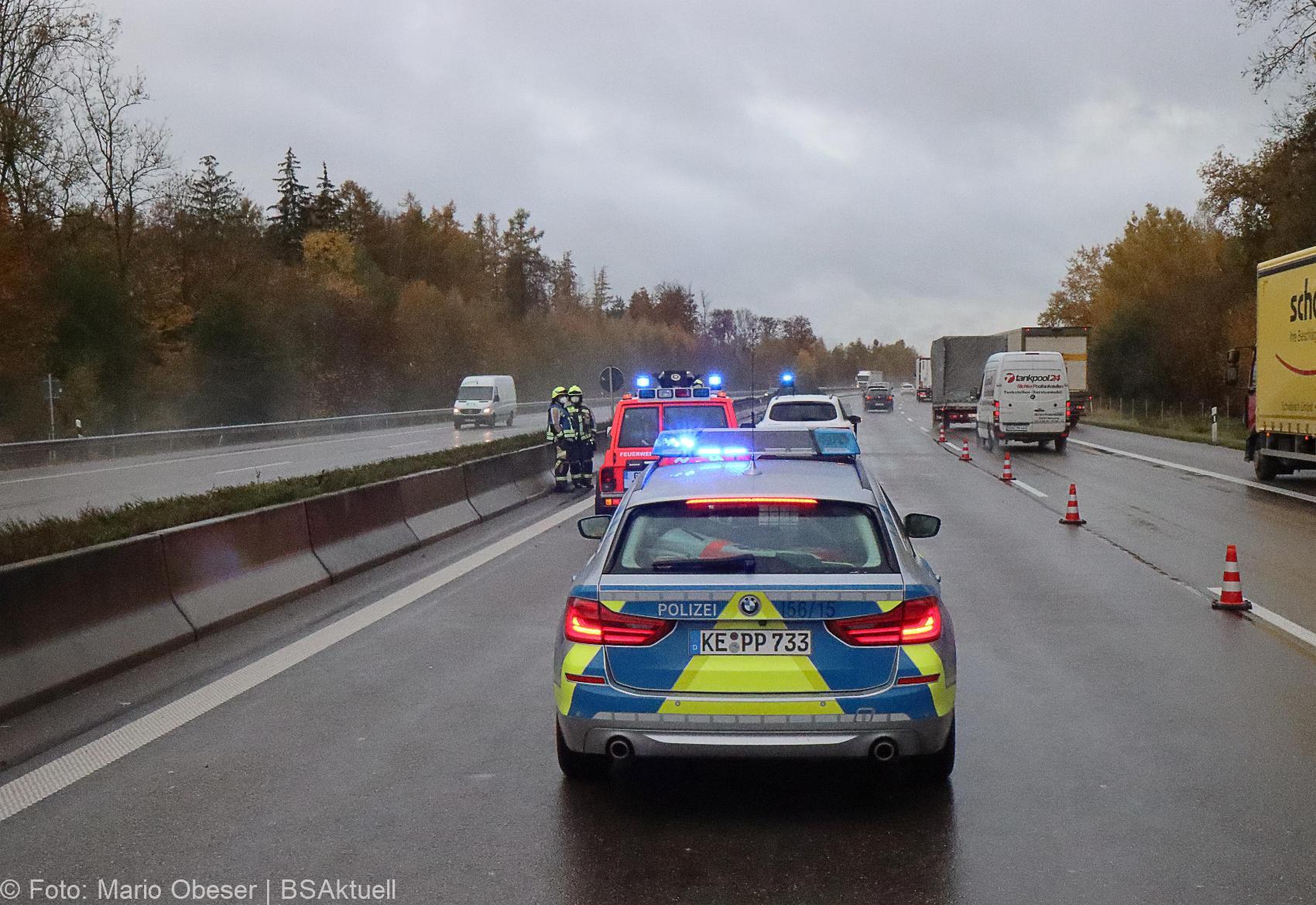 Unfall A8 Guenzburg-Leipheim 29102020 2