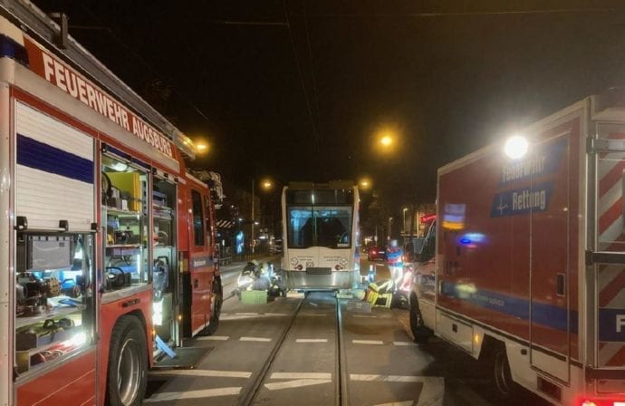 Berufsfeuerwehr Augsburg Strassenbahn