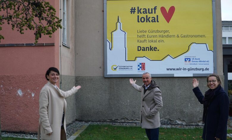 Plakatwand Cityinitiative Guenzburg