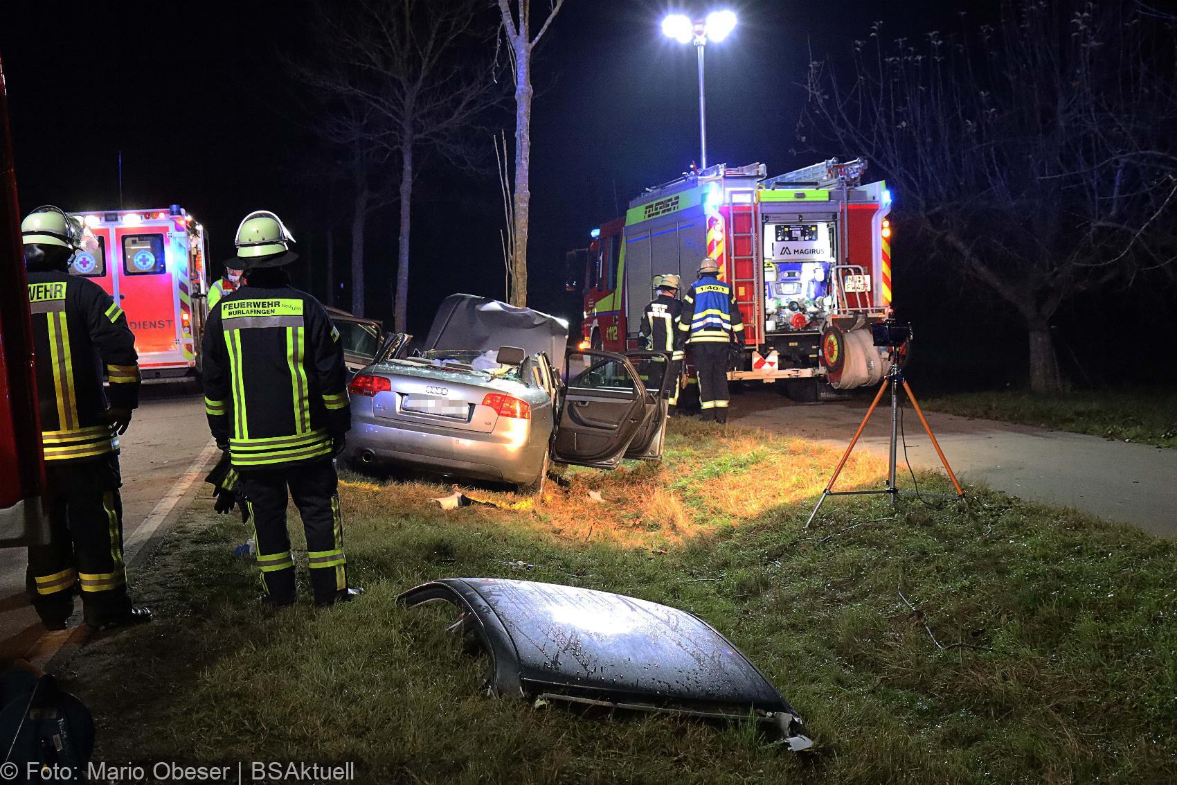 Unfall bei Burlafingen 23112020 2