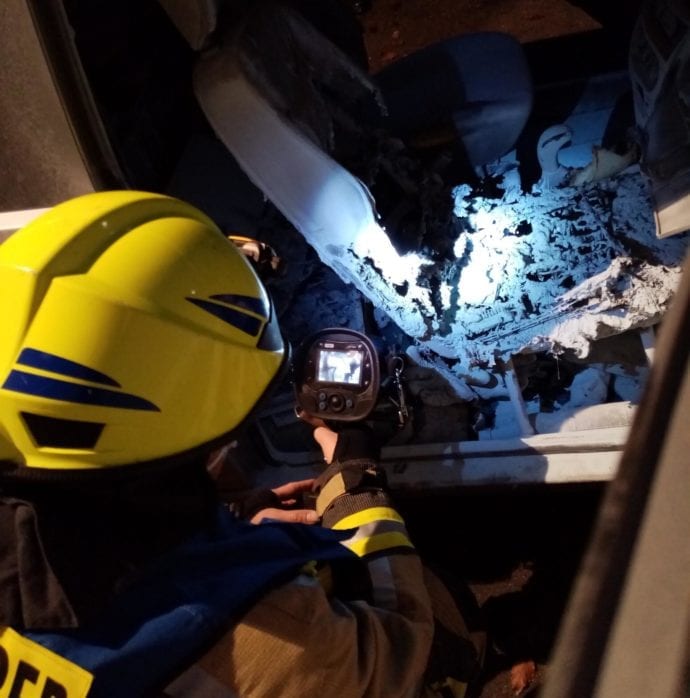 Brand Leichtkraftfahrzeug Guenzburg