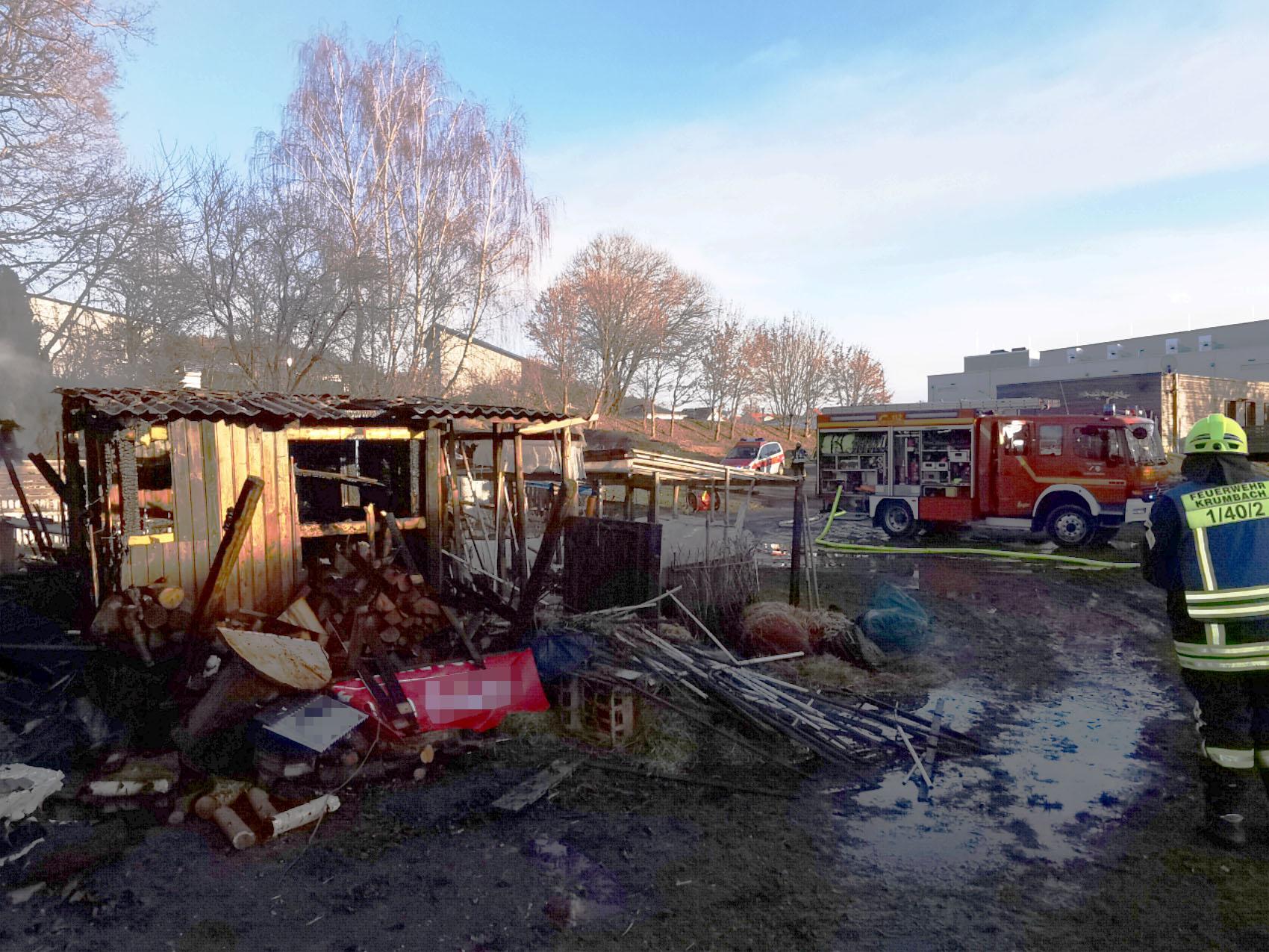 Brand Schrebergarten Huette Krumbach 29122020 4