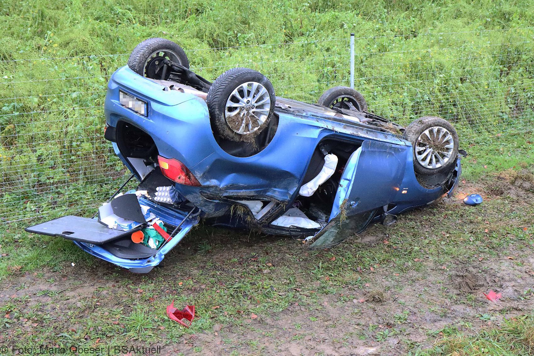 Unfall A8 PKW ueberschlagen Elchingen-Leipheim 07122020 7