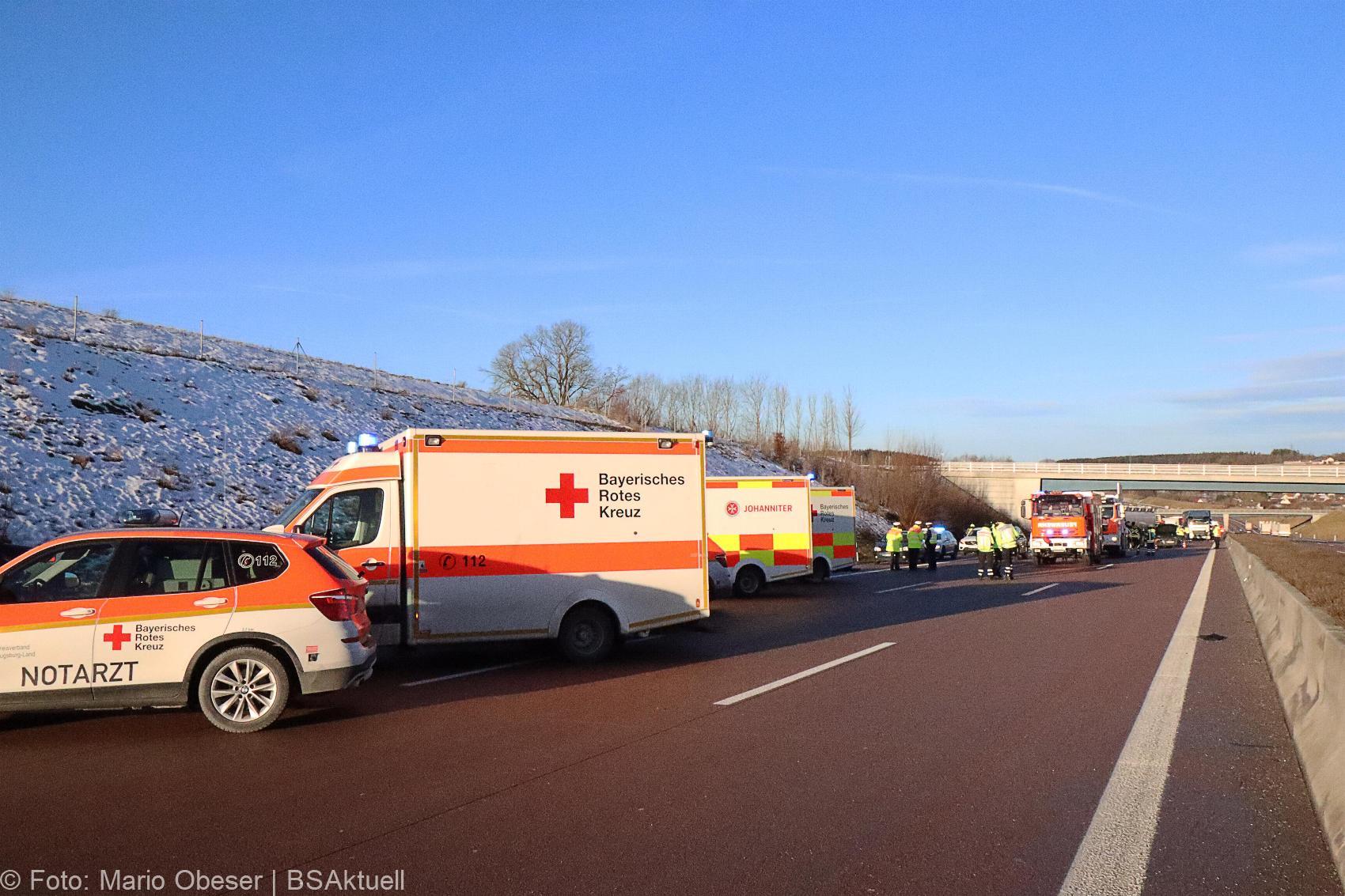 Unfall A8 Unterknöringen 22012021 13
