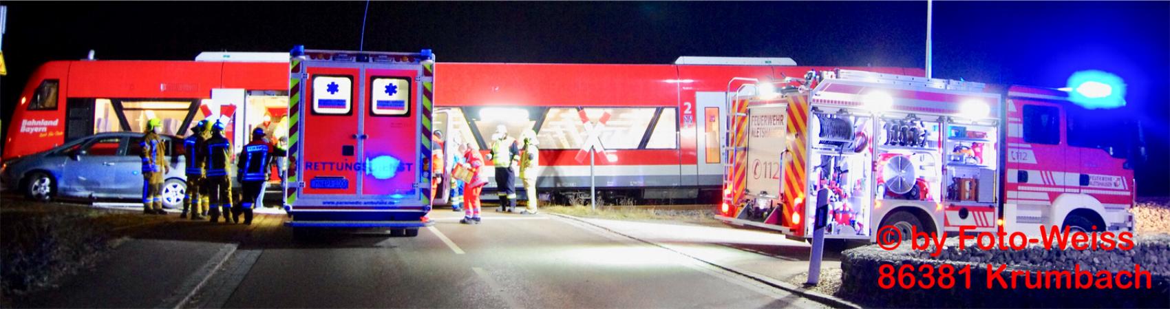 Unfall Zug Pkw Haupeltshofen 04012020 4