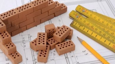 Bauplan Ziegel Bau