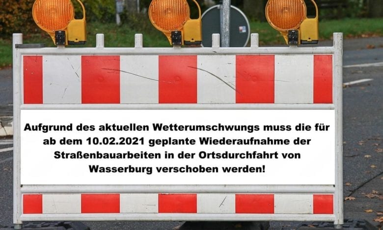 Sperrung-Wasserburg