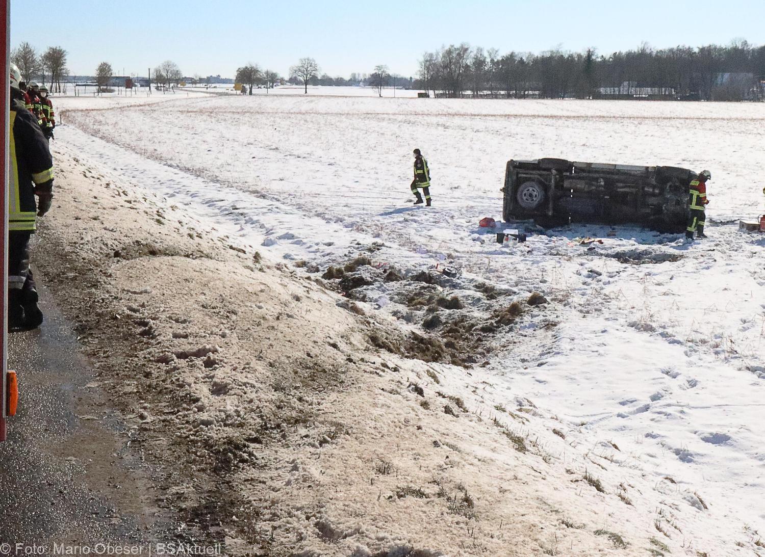 Unfall ST2025 Jettingen Burtenbach 13022021 2