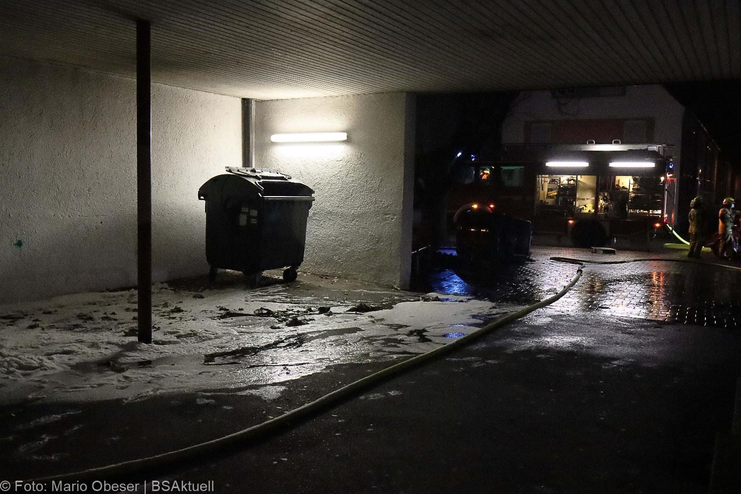 Brand Conainer Schule Schule Ichenhausen 11032021 2