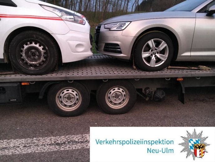 Anhaenger ueberladen Rad fehlt 1