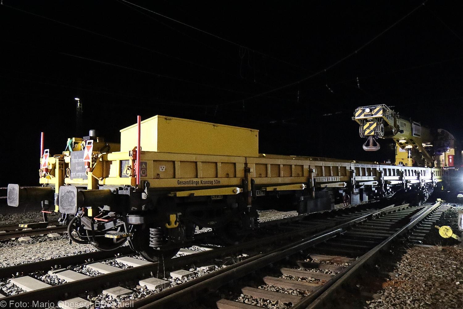 Arbeitszug entgleist Bahnhof Guenzburg 09042021 12