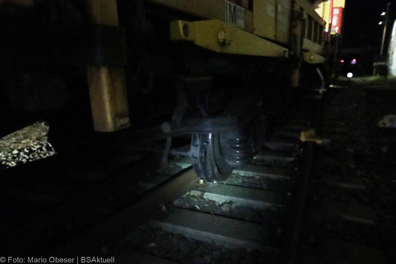 Arbeitszug entgleist Bahnhof Guenzburg 09042021 18
