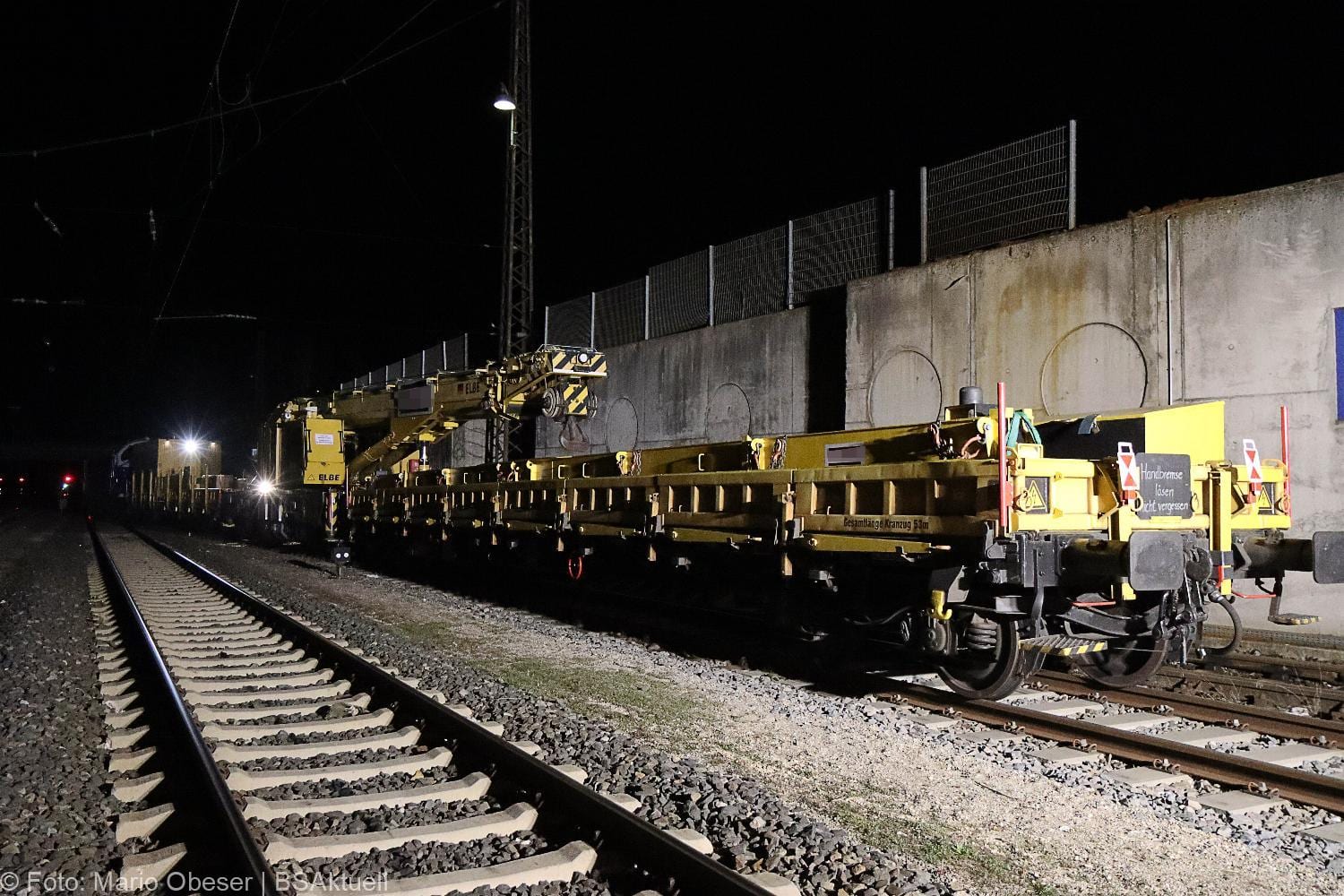 Arbeitszug entgleist Bahnhof Guenzburg 09042021 19