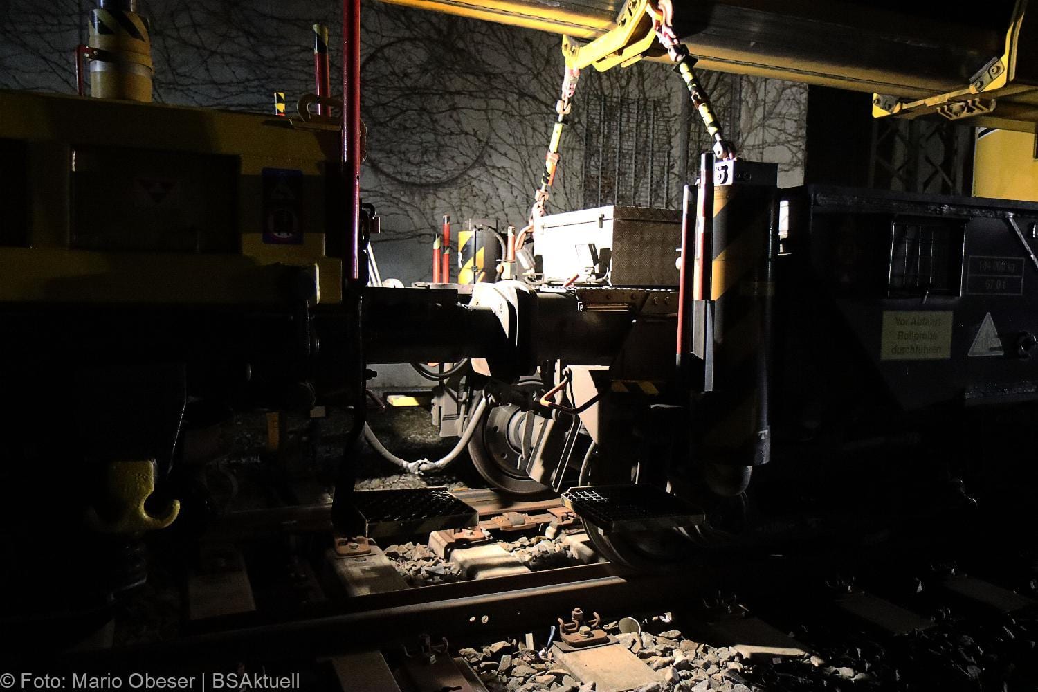 Arbeitszug entgleist Bahnhof Guenzburg 09042021 23