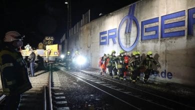 Arbeitszug entgleist Bahnhof Guenzburg 09042021 9