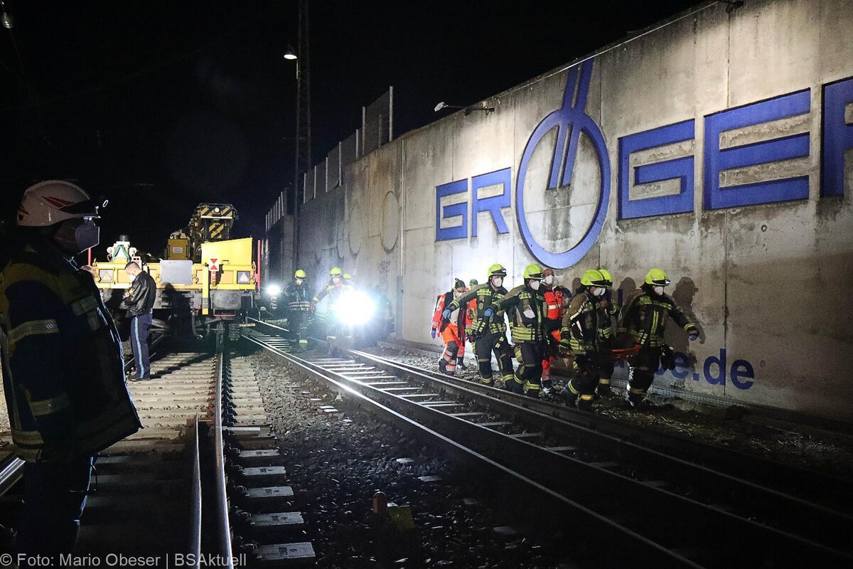 Arbeitszug entgleist Bahnhof Guenzburg 09042021 9