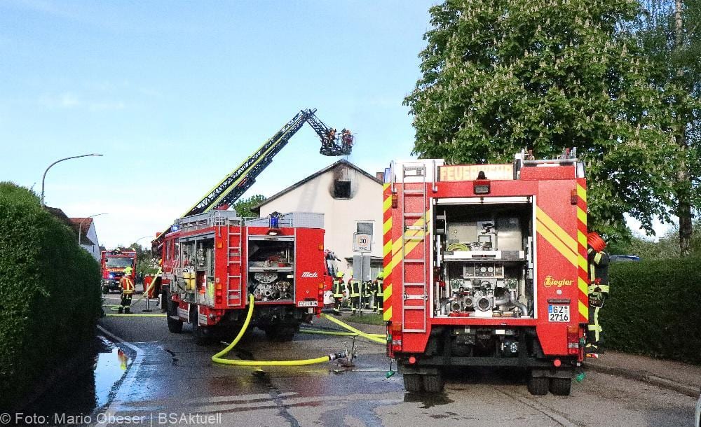 Brand Dachgeschosswohnung Offingen 15052021