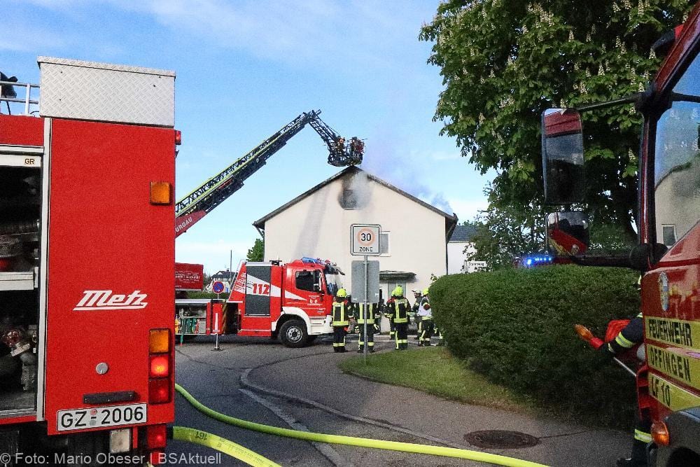 Brand Dachgeschosswohnung Offingen 15052021