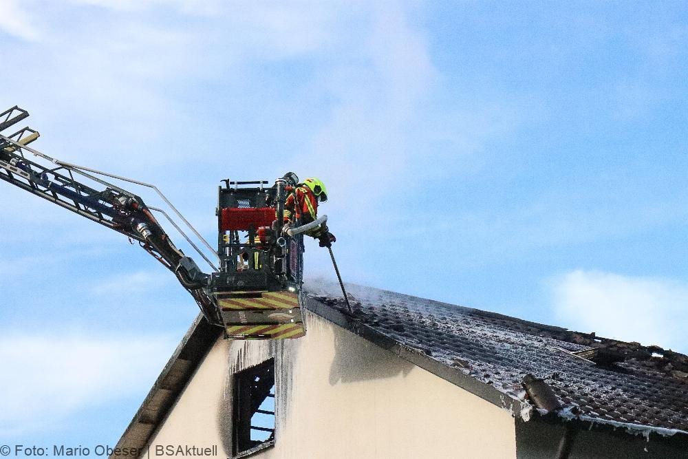 Brand Dachgeschosswohnung Offingen 15052021