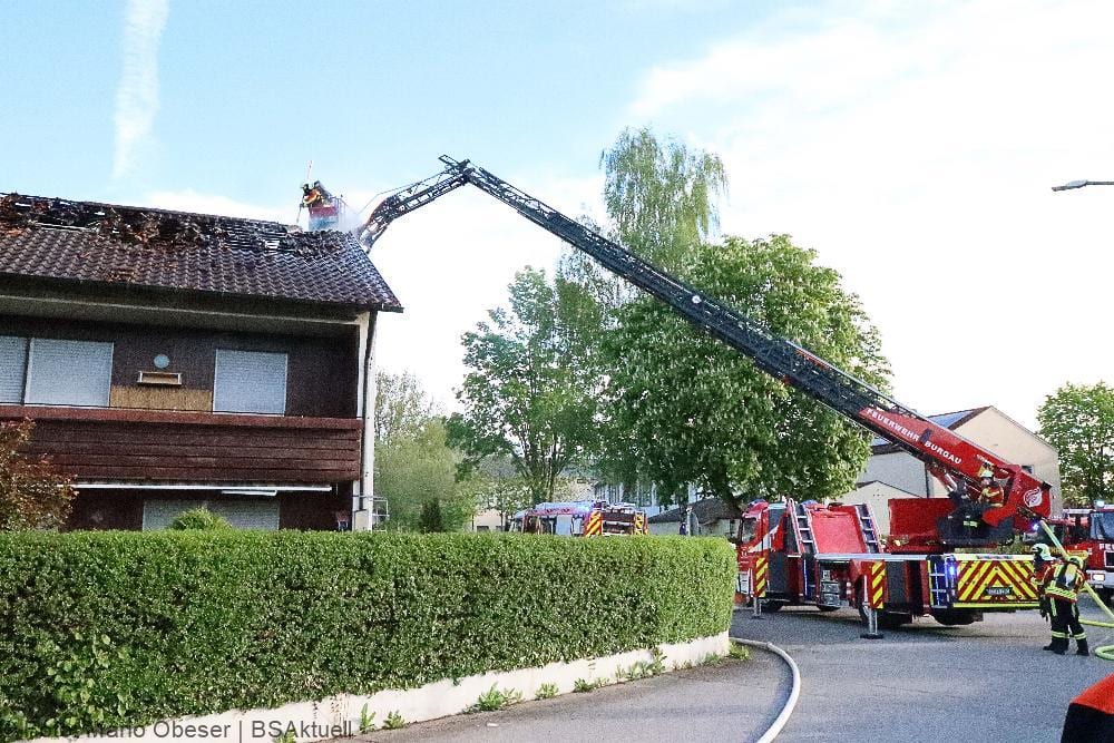Brand Dachgeschosswohnung Offingen 15052021