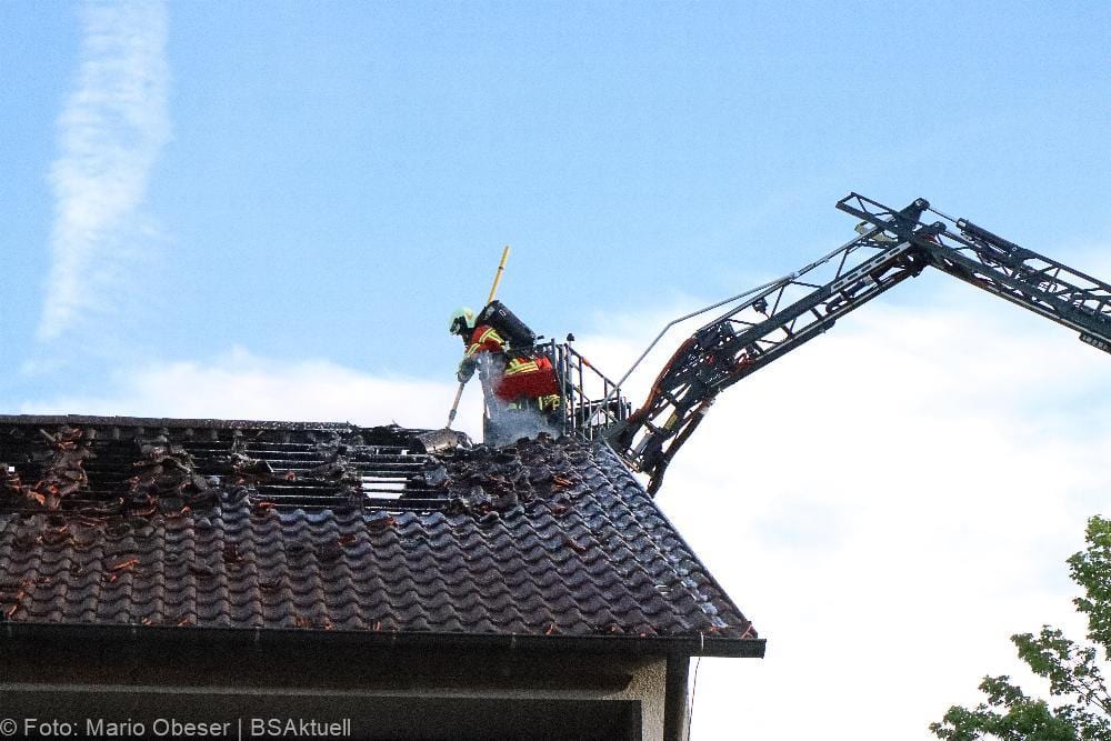 Brand Dachgeschosswohnung Offingen 15052021