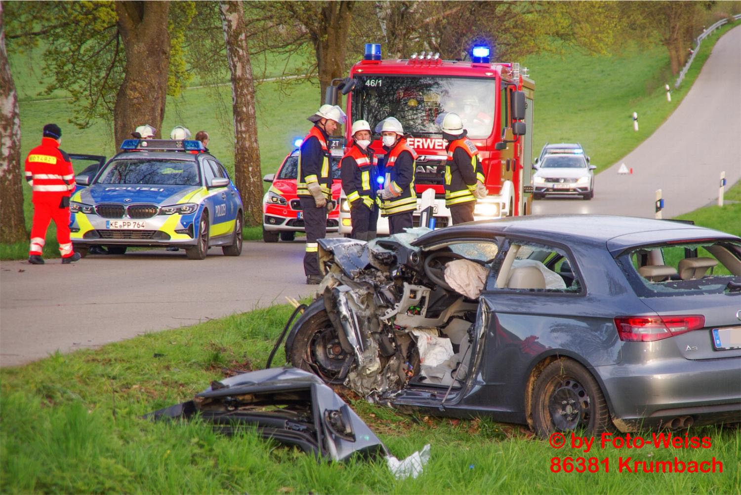 Toedlicher Unfall Pkw Baum Memmenhausen