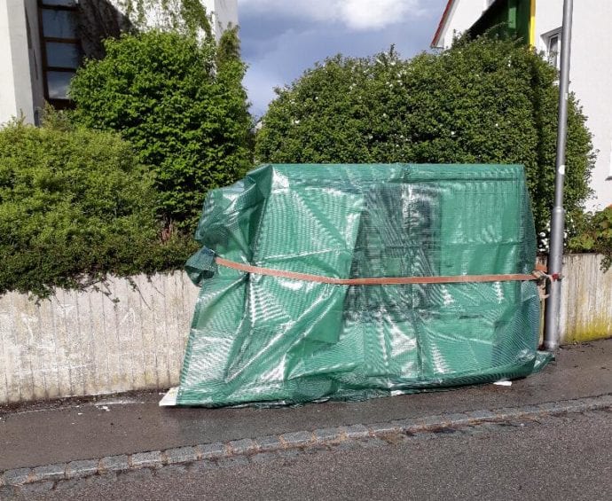 Unfall Thannhausen Fernmeldeverteiler