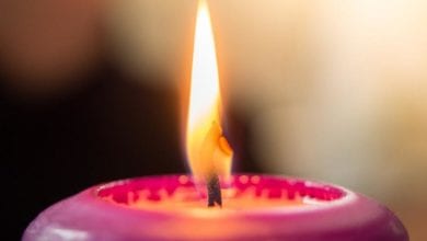 Die Flamme einer Kerze