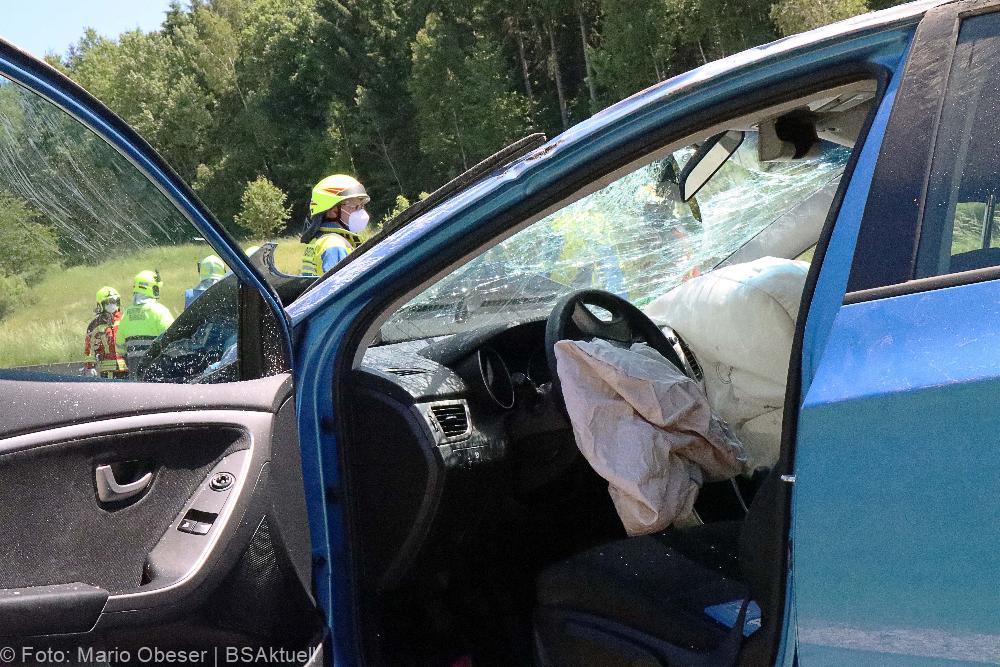 Unfall auf der A8 bei Günzburg