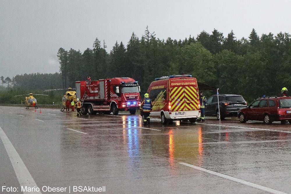 Unfall A8 Burgau-Zusmarshausen 06.06.2021