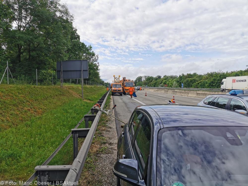 Unfälle A8 bei Leipheim am 23.06.2021