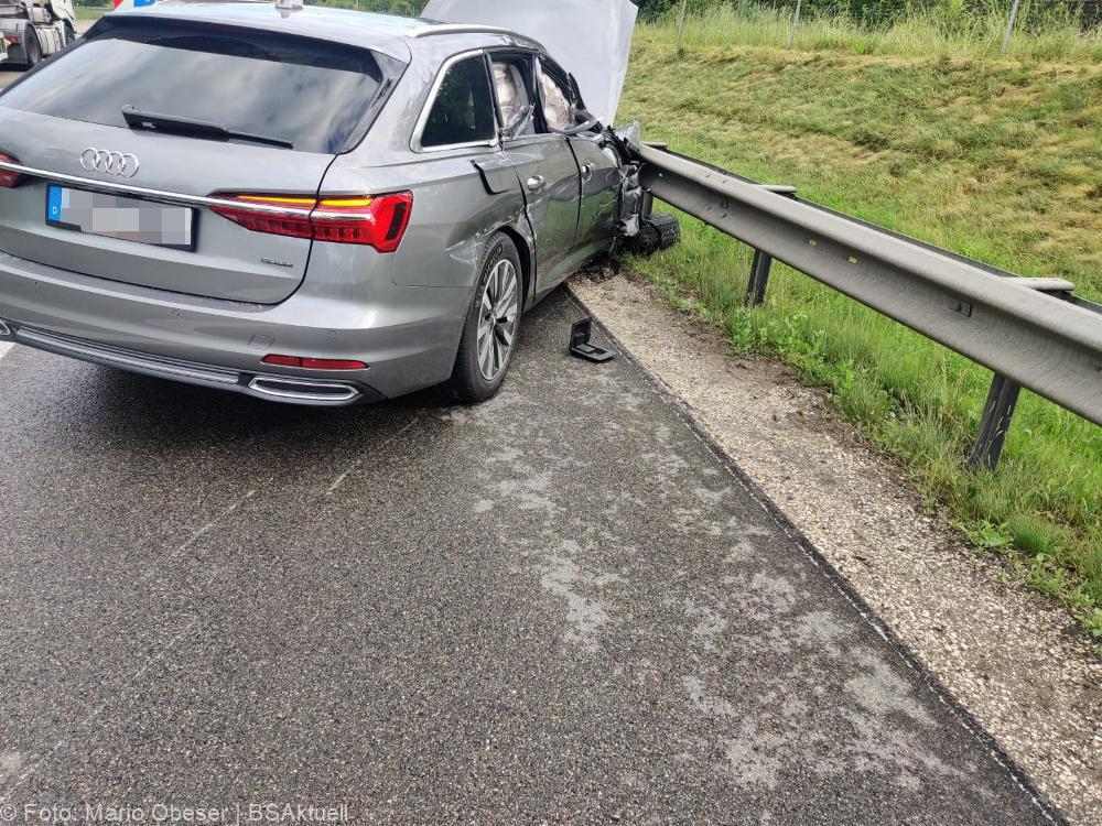 Unfälle A8 bei Leipheim am 23.06.2021