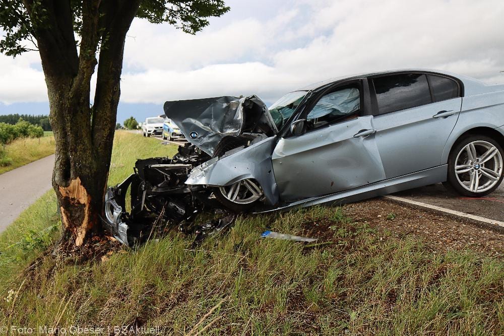 Verkehrsunfall zwischen Großkötz und Bubesheim am 29.06.2021