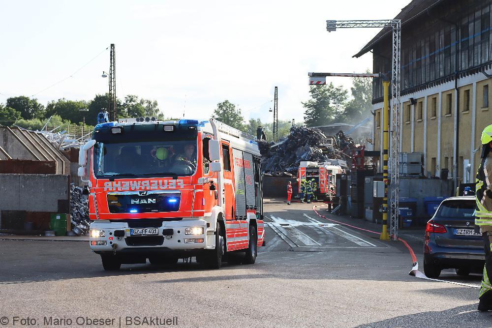 Brand Betriebsgelaende Groeger Guenzburg