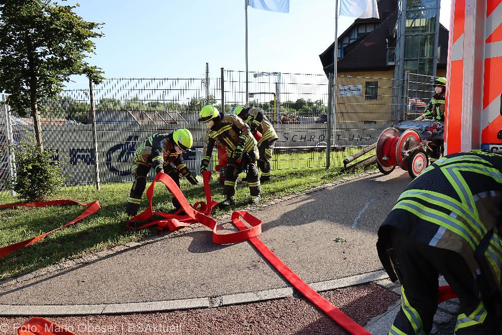 Brand Betriebsgelaende Groeger Guenzburg