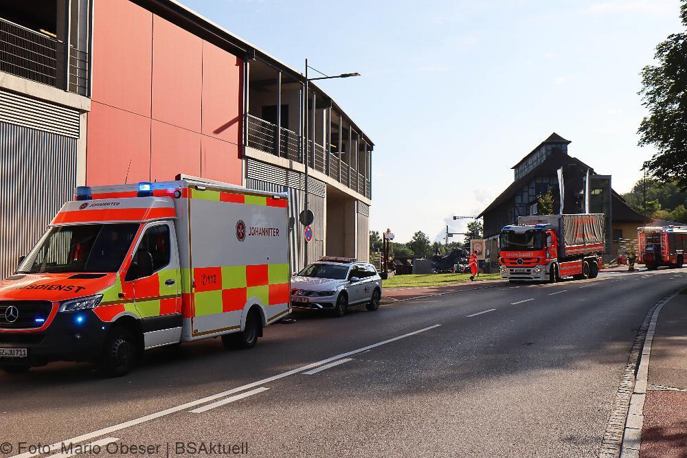 Brand Betriebsgelaende Groeger Guenzburg