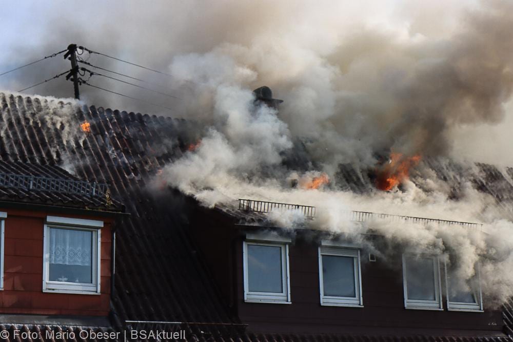 Brand Reihenhaus am 10.07.2021 in Ichenhausen